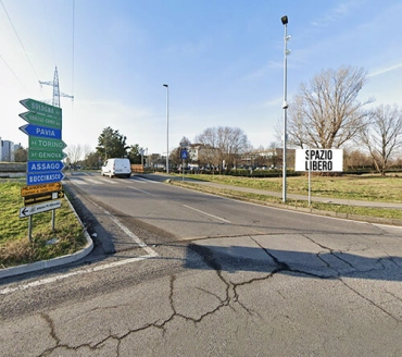 Affissione codice 100210 6x3 - SP35 Via Valleambrosia Rozzano Milano(Lombardia)