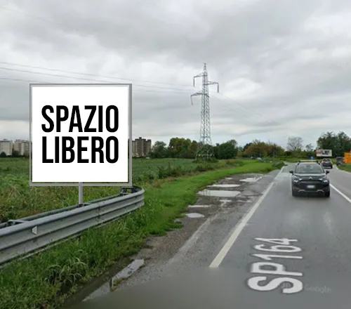 Cartello pubblicitario a Locate di Triulzi - codice 100145 3x3 - SP164, Locate di Triulzi - Milano
