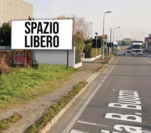 Affissione codice 100182 6x3 - Via Buozzi Rozzano, Milano