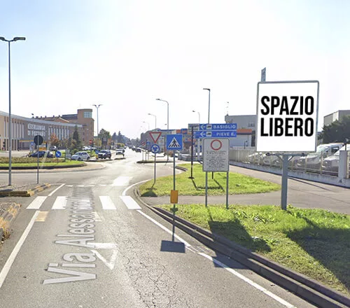 Affissione codice 100206 2x2,50 - Via A. Manzoni Rozzano, Milano