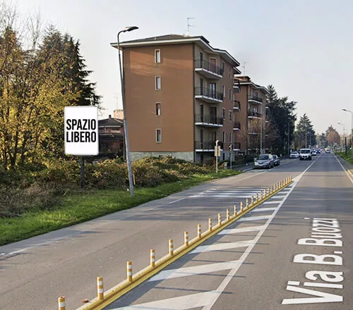 Affissione codice 100211 2x2,50 - Via Buozzi Rozzano, Milano