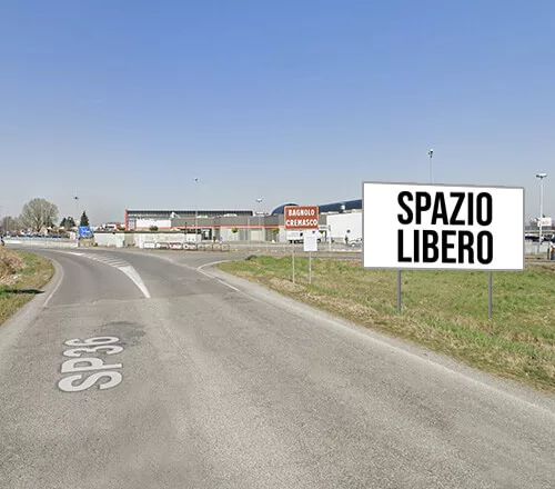 Affissione codice 100343 6x3 - SP36 Bagnolo Cremasco, Cremona