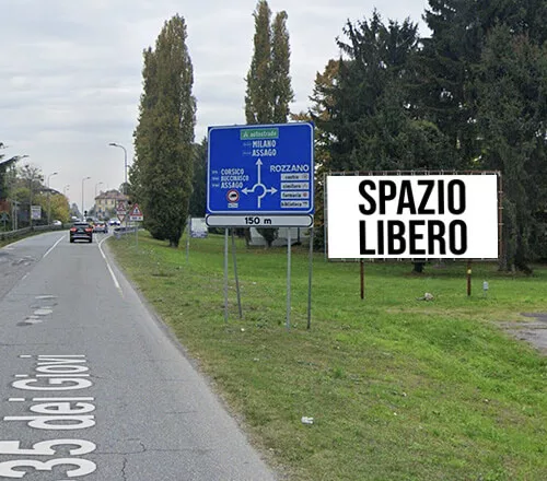 Affissione codice 100370 6x3 - SS35 Via Pavese Rozzano, Milano