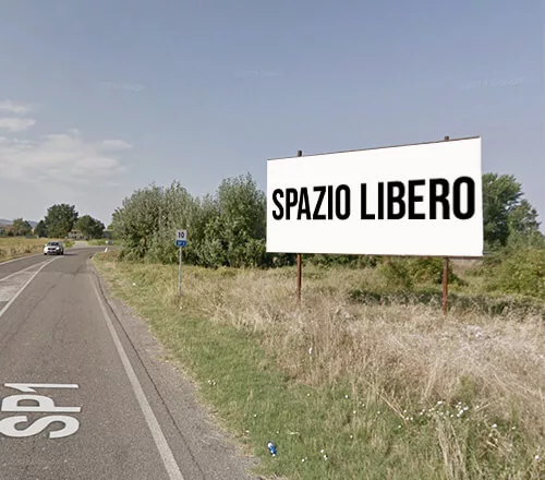Cartello pubblicitario a Montebello della B. - codice 100444 6x3 - SP1, Montebello della B. - Pavia