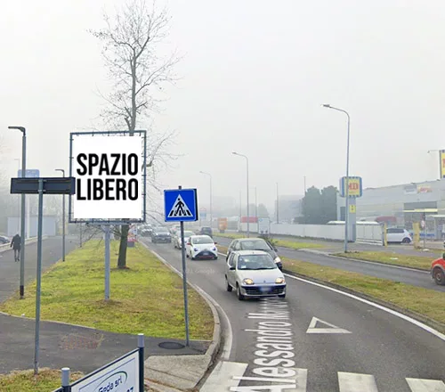 Affissione codice 100462 2x2,50 - Via A. Manzoni Rozzano, Milano