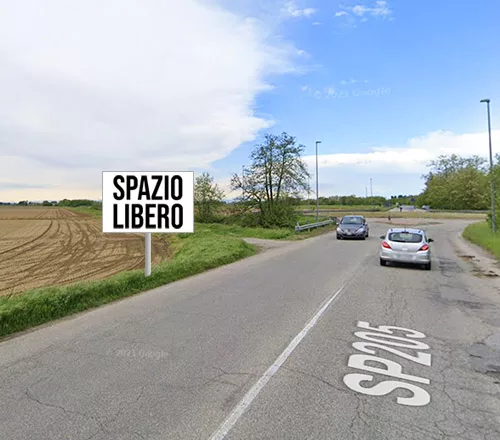 Affissione codice 100485 2,50x2 - SP205 Bornasco, Pavia